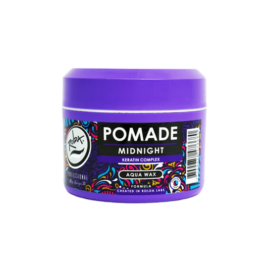 Rolda - Midnight Hair Pomade | Water Based Formula, Medium Hold, Medium Shine, Washes Out Easily, All Day Hold