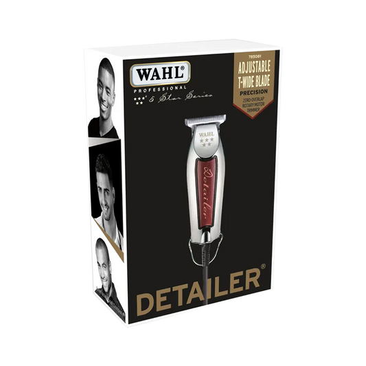 Wahl - Detailer Trimmer Adjustable T-Blade, 3 Trimming Guides